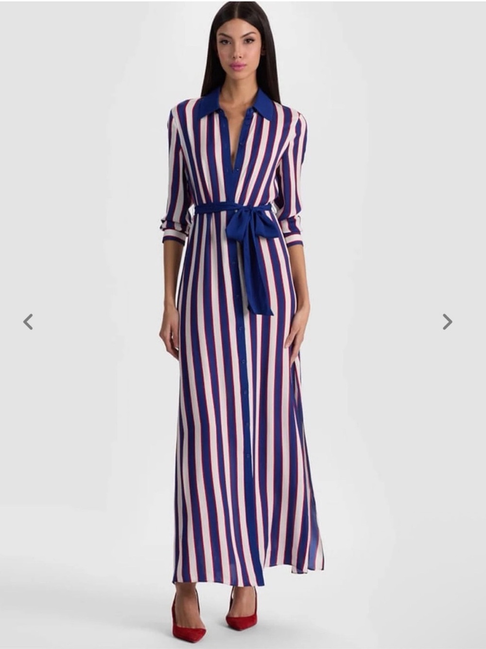 Alice + Olivia Maxi Shirt Dress NWT Size XS Retail $595